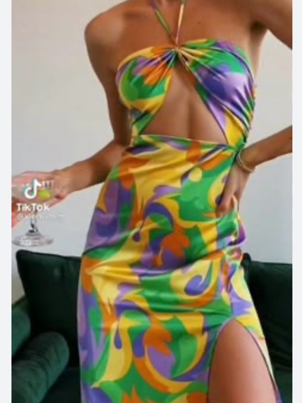 Danielle Bernstein The Halter Dress in Saved By The Bell